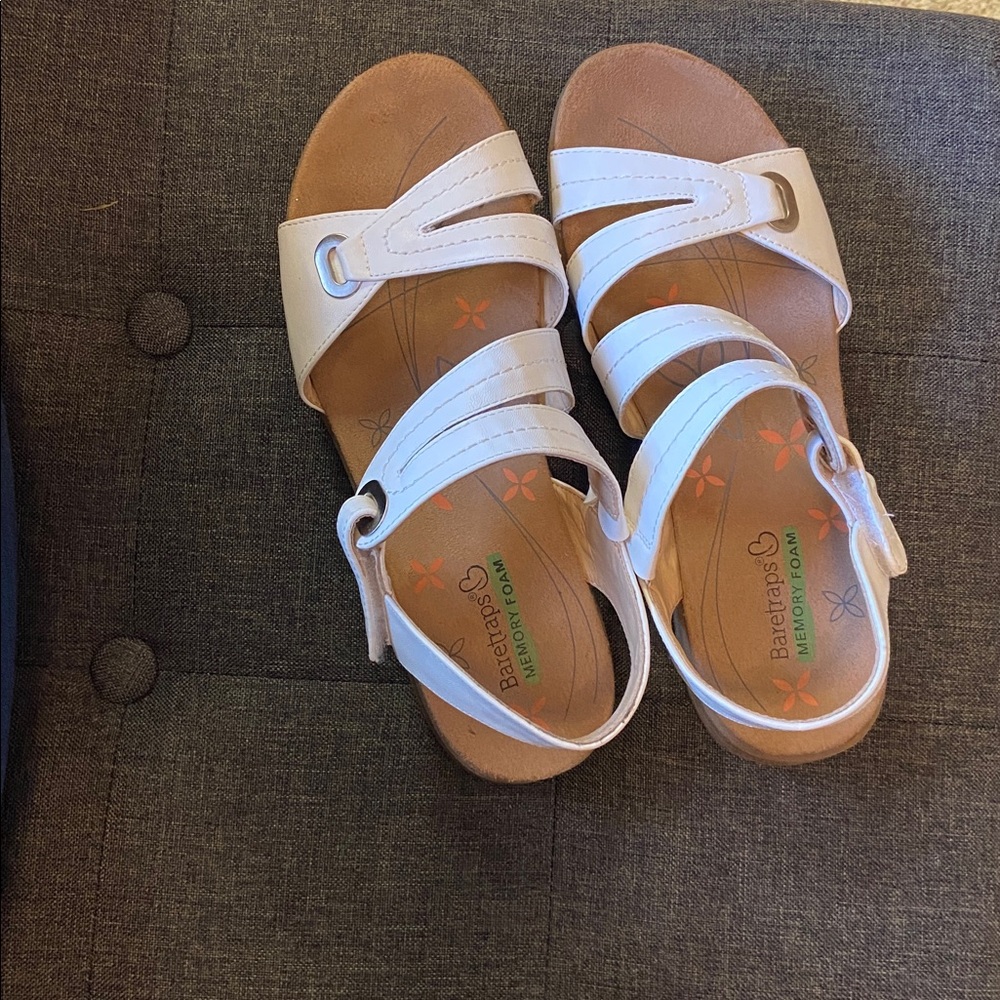 BareTraps White Strappy Sandals - Picture 6 of 6